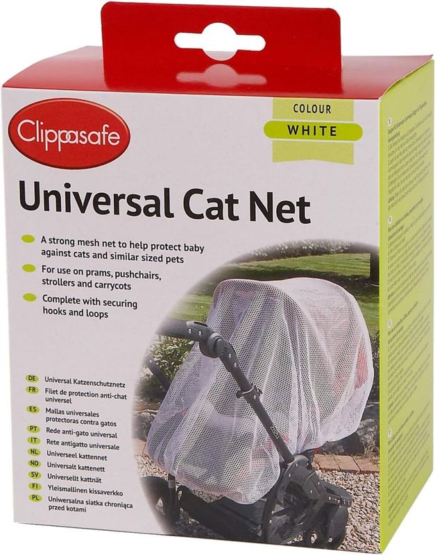 Kattenett  vogn universal - Clippasafe, Hvit