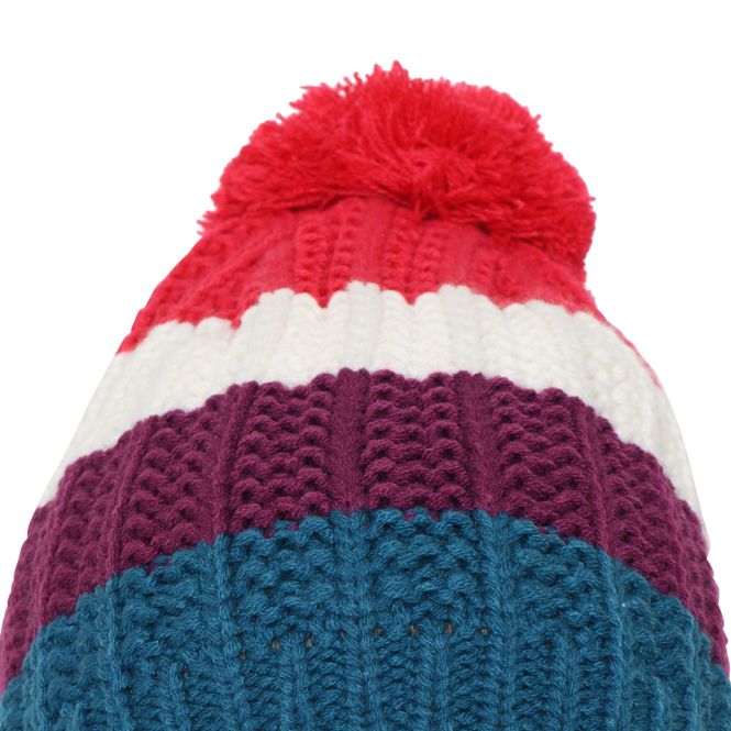 Hovedbilde LEGO Kidswear Iconic lue med dusk og striper, Rød