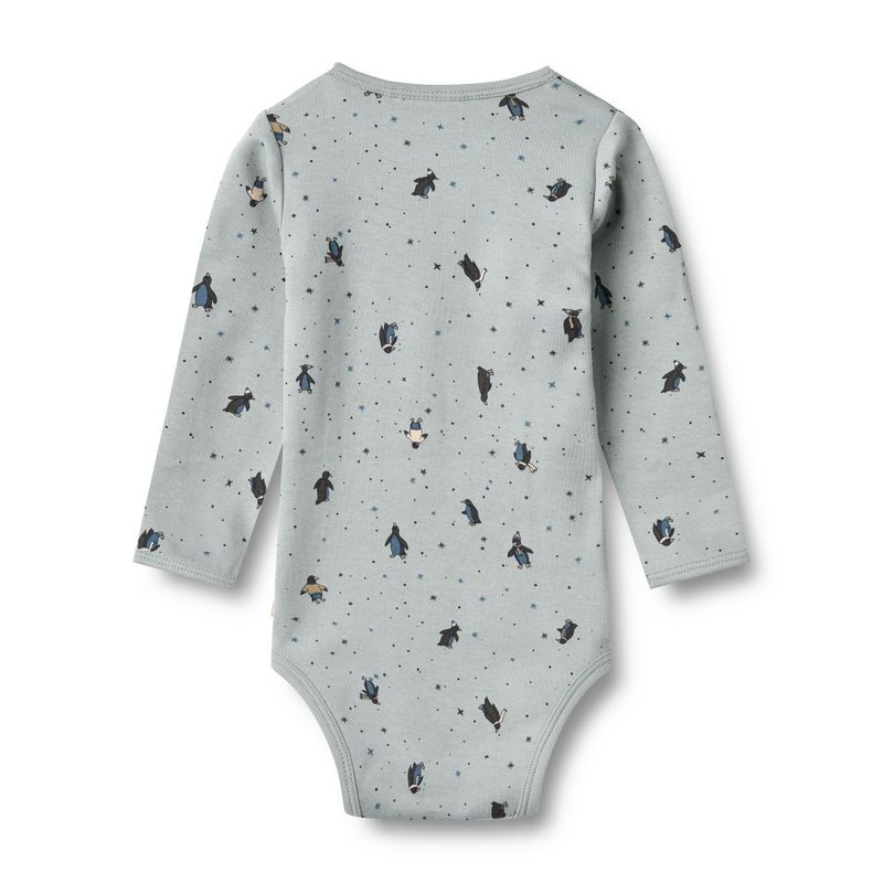 Wheat, Body L/S Berti, Baby, Soft Rain Penguins