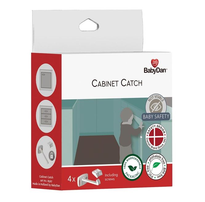 Hovedbilde BabyDan Cabinet Catch, 4 pcs. in box (12 pcs in Mbox)