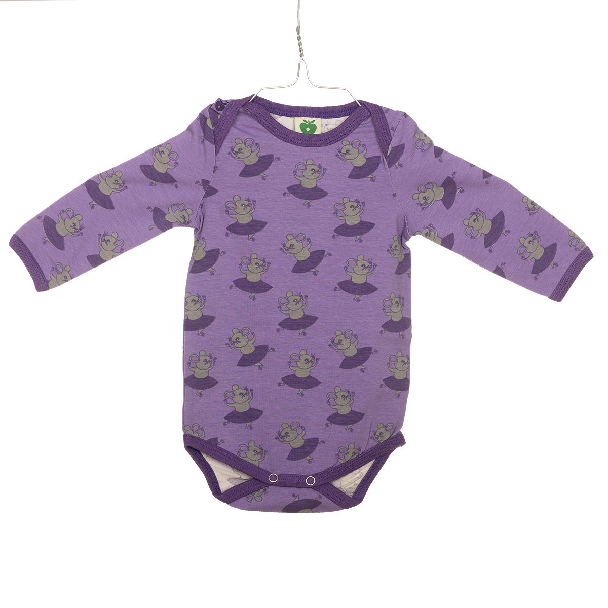 Småfolk, Body mus med kjole lilla (56 cm)