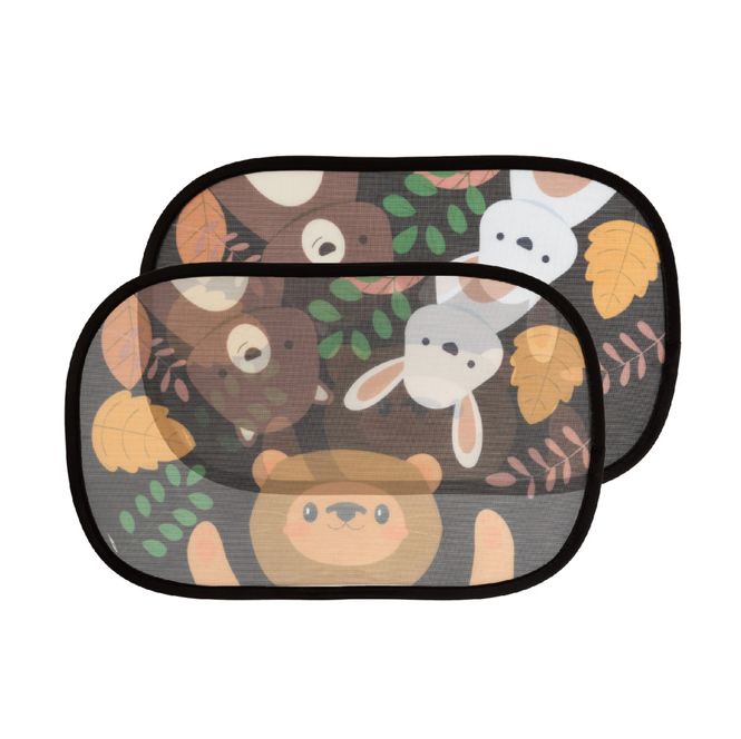 Hovedbilde Solskjerm til bil - 2 pk - Animal Print