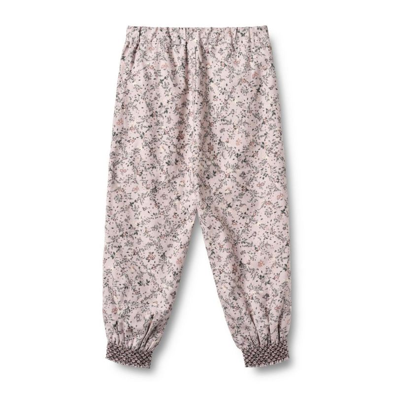 Wheat, Bukser Sara barn, lilac checked flowers