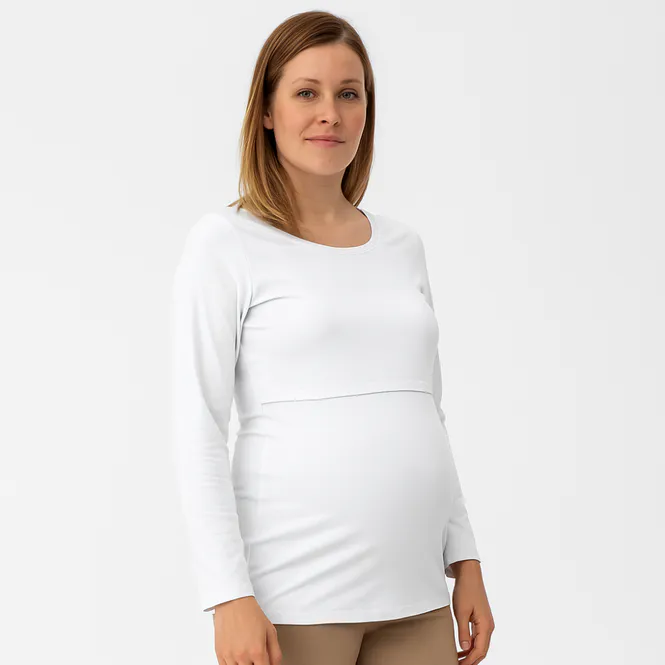 Hovedbilde BBcomfort Organic Langermet Ammegenser White