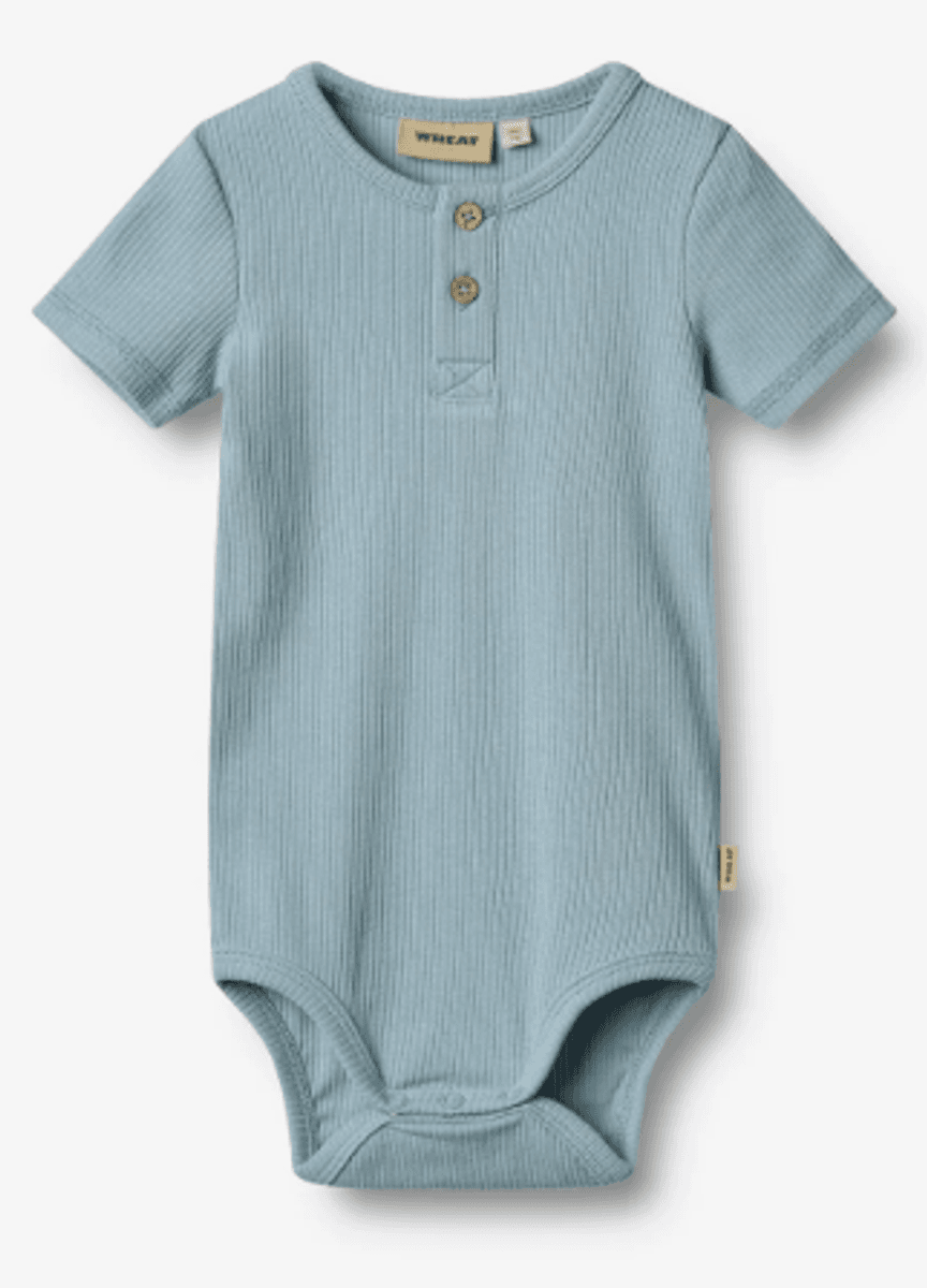 Wheat, Body S/S Magnus, Calm Blue (86 cm)