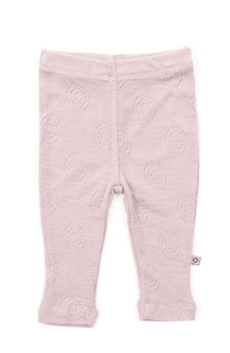 Smallstuff Leggings prematur, merinoull, Powder jaquard (44)