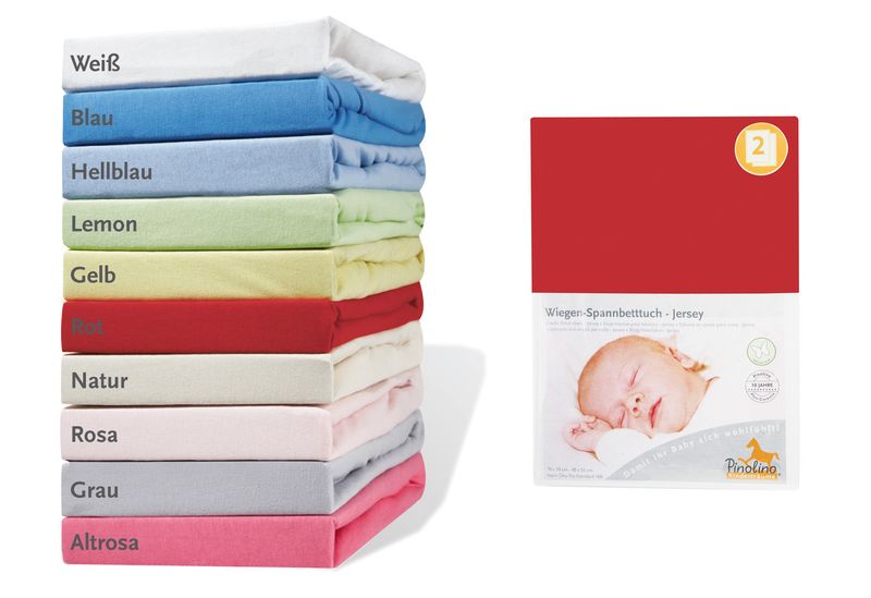 Pinolino Strekklaken til Vugge, Bedside Crib og Barnevogn 2 stk. fra