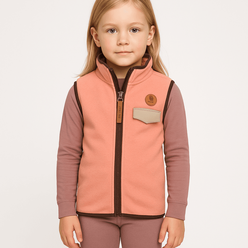 Bruse Fleecevest, Mauveglow