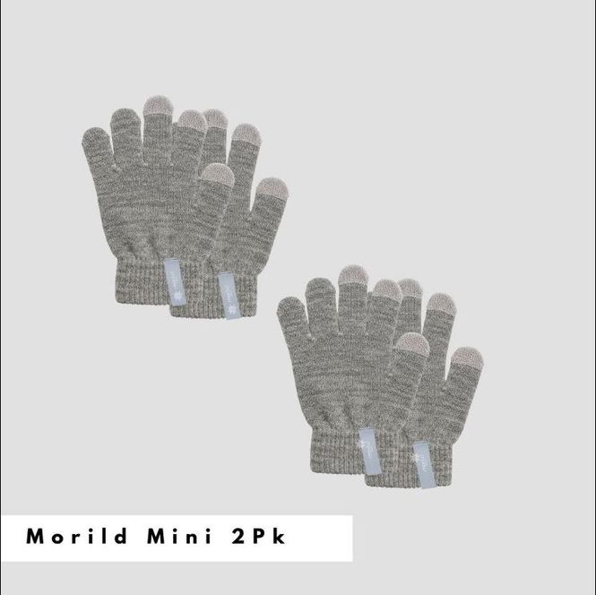 Hovedbilde Morild Mini Magic fingervanter Junior 2-pk med refleks, grå