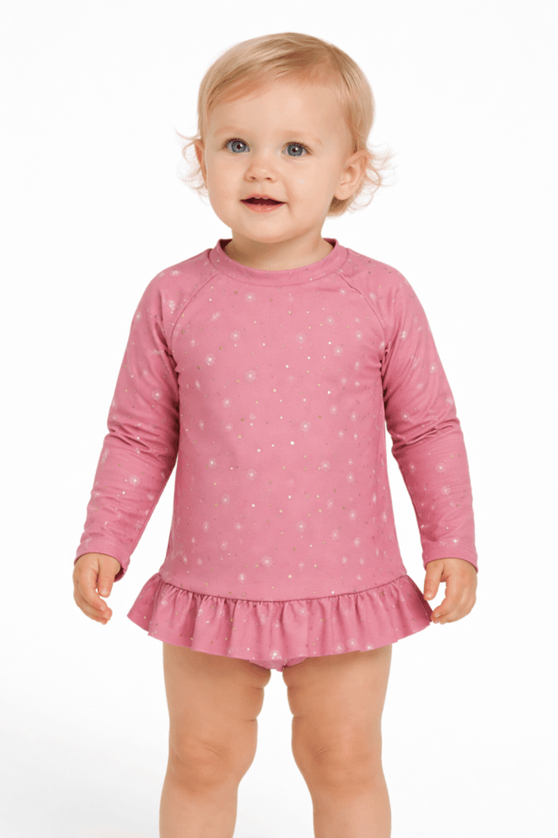 Bablegøye UV Longsleeve Swimtop, Canyon Rose (UPF 50+) (92/98)