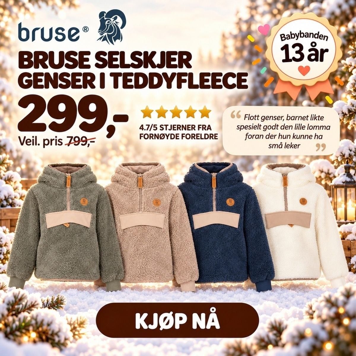 Tilbud fleecegenser
