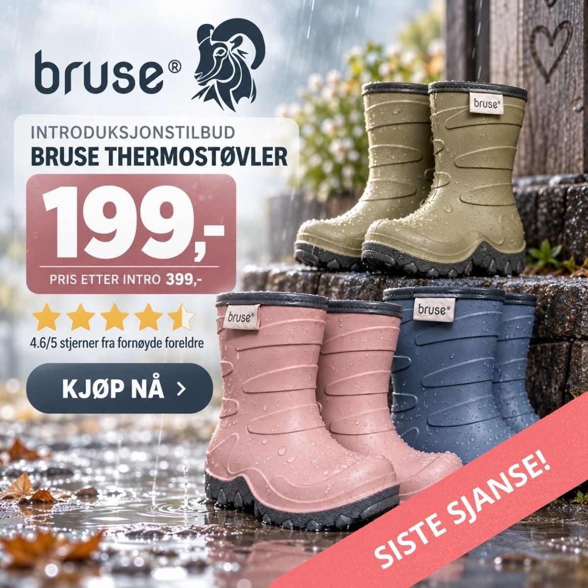 Tilbud Thermostøvler barn
