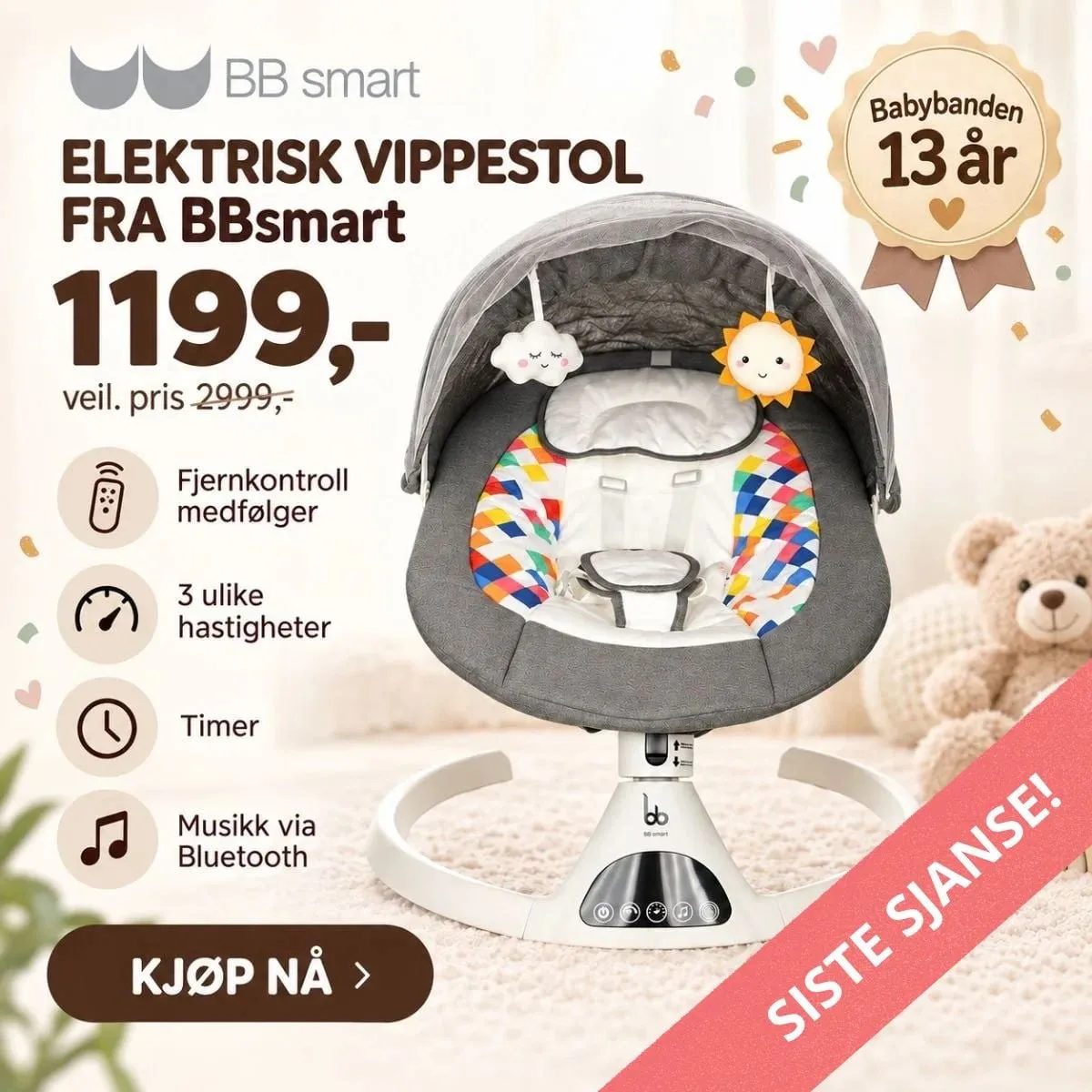 Tilbud Vippestol