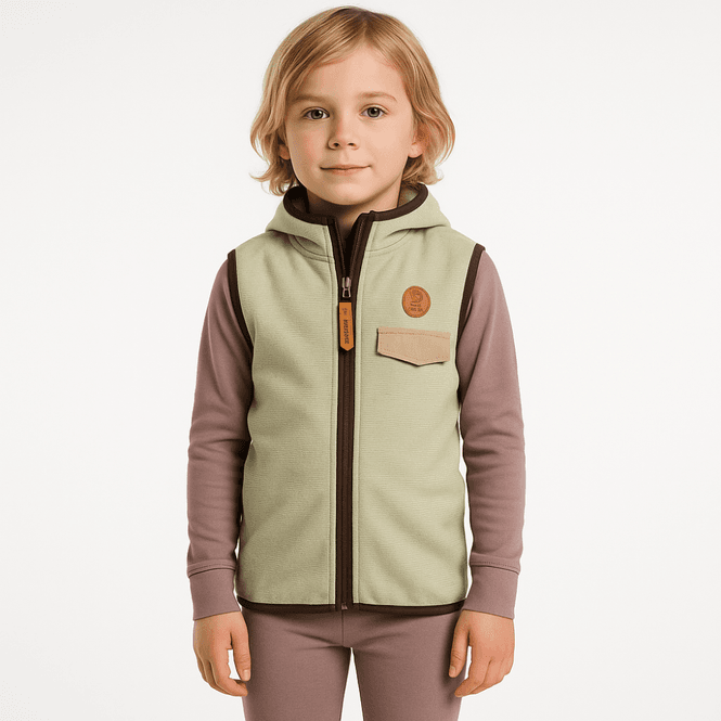 Hovedbilde Bruse fleecevest Tea – lett, varm og perfekt til lag-på-lag