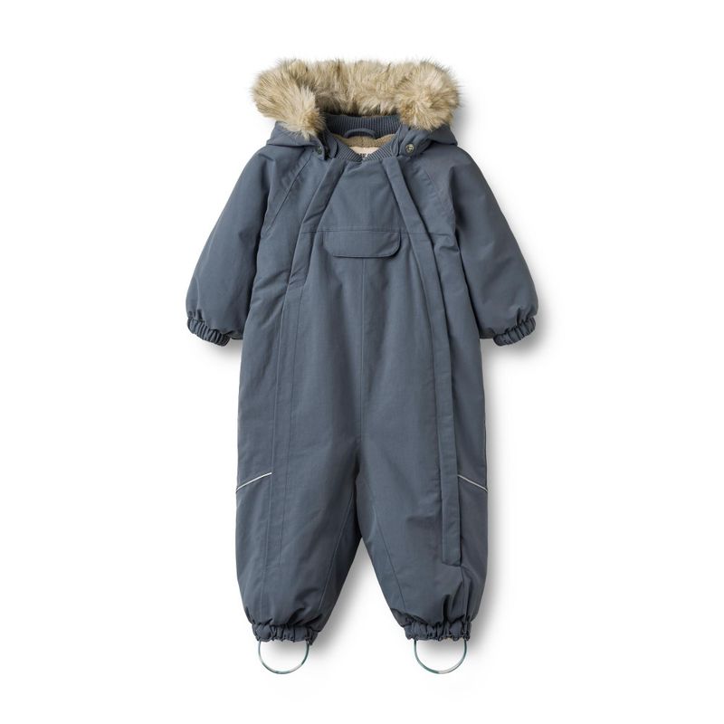 Wheat, Snowsuit Nickie, Baby, Greyblue